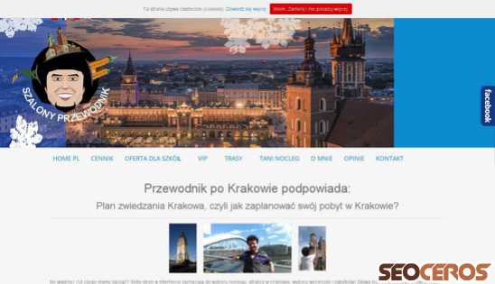 szalonyprzewodnik.pl/plan-zwiedzania-krakowa desktop obraz podglądowy