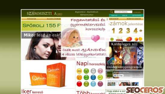 szammisztika.hu desktop előnézeti kép
