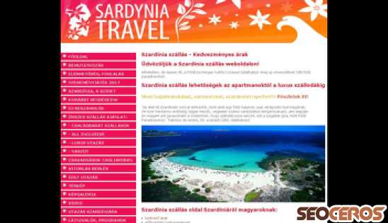 szardinia-szallas.hu desktop náhled obrázku