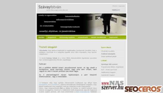 szavayistvan.com desktop förhandsvisning