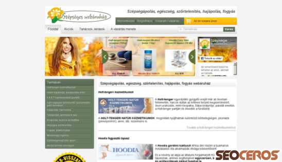 szepsegeswebaruhaz.hu desktop náhľad obrázku