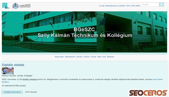 szily.hu desktop előnézeti kép