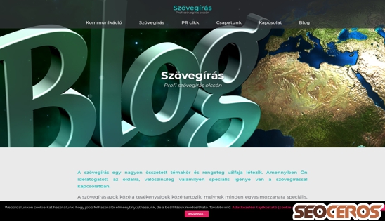 szovegiras.net desktop előnézeti kép