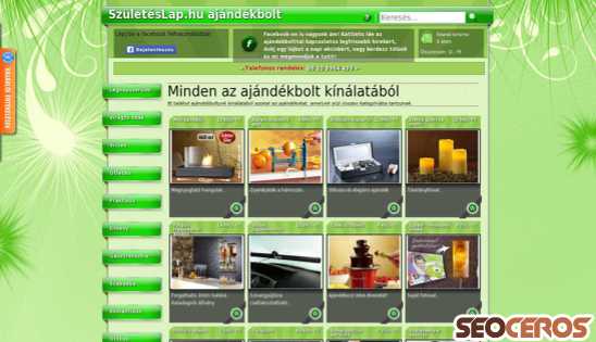szuleteslap.hu desktop előnézeti kép