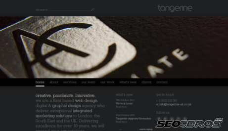 tangerine.co.uk desktop Vista previa