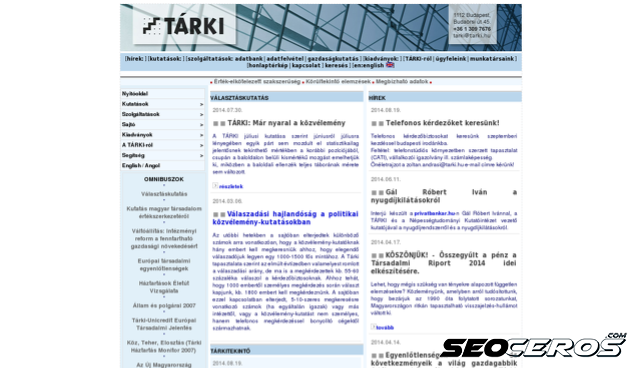tarki.hu desktop Vista previa