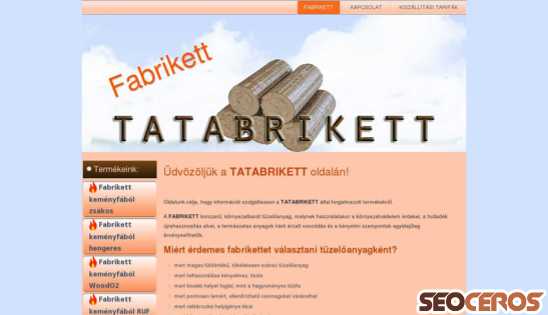 tatabrikett.hu desktop előnézeti kép