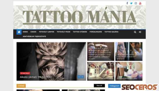 tattoomania.hu desktop Vista previa
