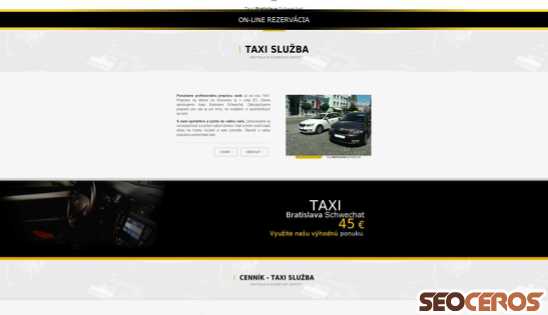 taxi-bratislavaschwechat.sk desktop preview
