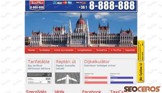 taxiplus.hu desktop előnézeti kép