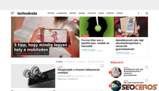 technokrata.hu desktop náhled obrázku