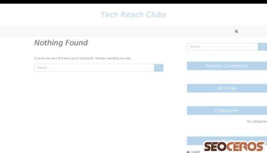 techreachclubs.org desktop preview