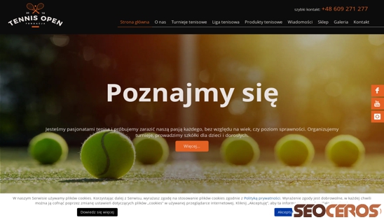 tennis-open.pl desktop obraz podglądowy