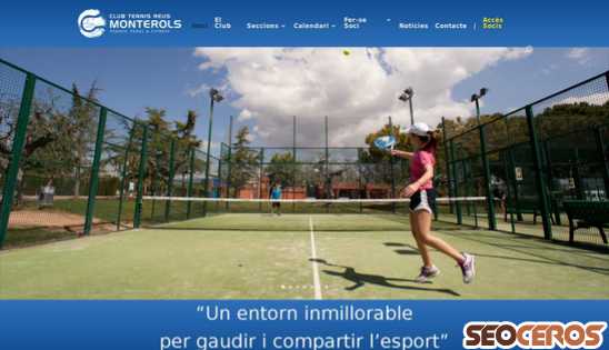 tennismonterols.cat desktop preview