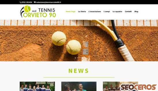 tennisorvieto90.it desktop vista previa