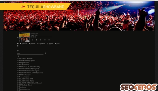 tequilashowband.hu/demo-pop-rock-party desktop obraz podglądowy