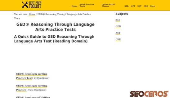 testpreptoolkit.com/ged-reasoning-language-arts-practice-test desktop prikaz slike