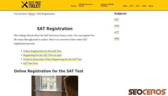 testpreptoolkit.com/sat-registration desktop náhled obrázku