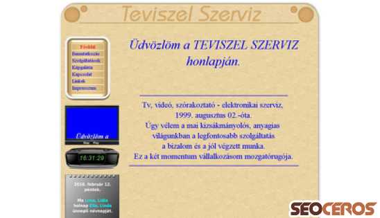 teviszel-szerviz.hu desktop előnézeti kép