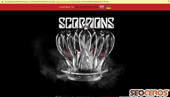 the-scorpions.com desktop previzualizare