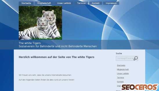 the-white-tigers-oeflingen.com desktop náhled obrázku