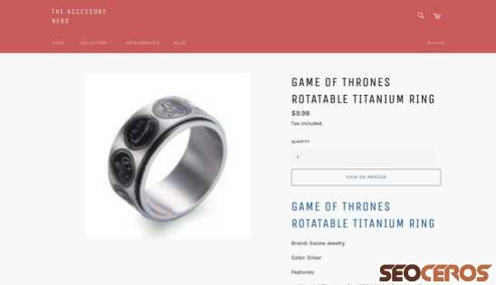 theaccessorynerd.com/products/got-rotatable-titanium-ring desktop preview