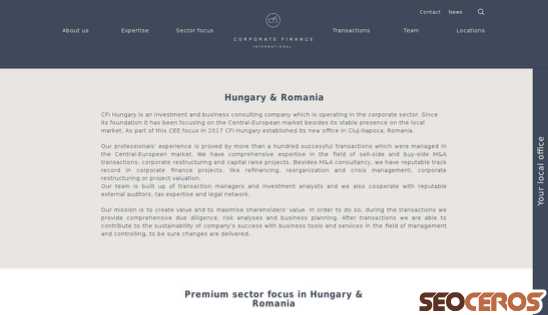 thecfigroup.com/country/hungary-romania desktop náhled obrázku