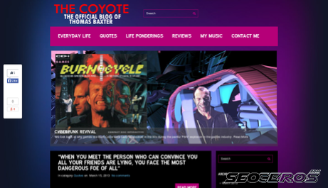 thecoyote.co.uk desktop preview