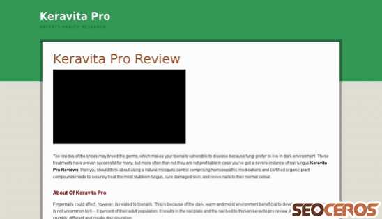 thekeravitaproreview.com desktop Vista previa