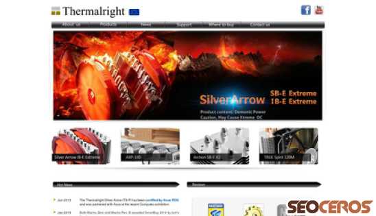 thermalright.com desktop előnézeti kép