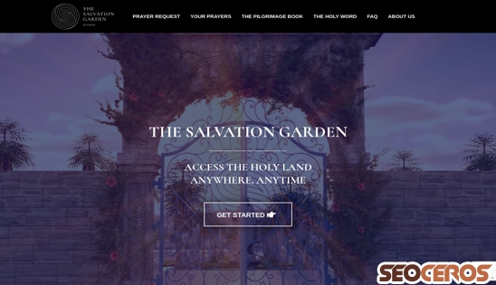 thesalvationgarden.org desktop náhled obrázku