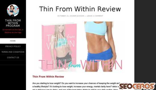 thethinfromwithindietreview.com desktop previzualizare