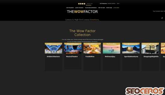 thewowfactor.it desktop preview