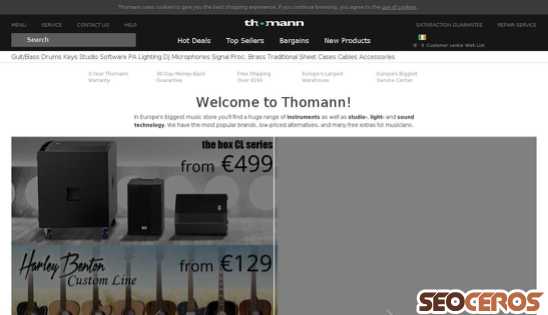 thomann.de desktop náhľad obrázku