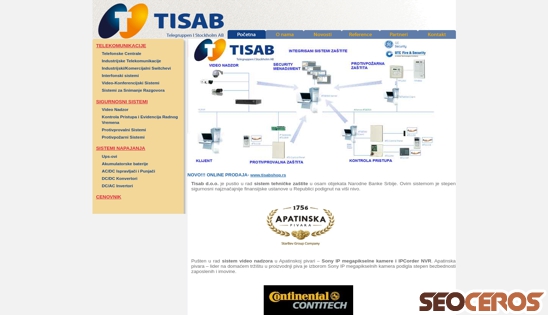 tisab-inzenjering.co.rs desktop előnézeti kép