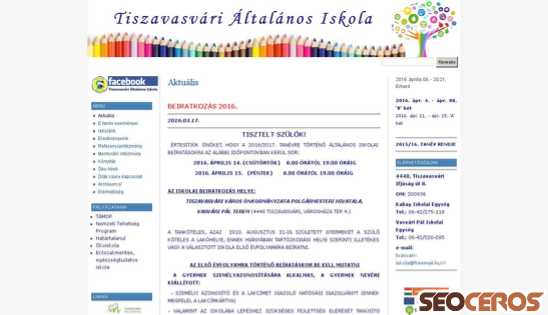 tiszavasvari-iskola.hu desktop प्रीव्यू 