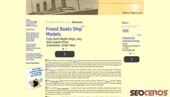 titanic-titanic.com desktop förhandsvisning