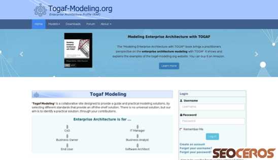 togaf-modeling.org desktop förhandsvisning