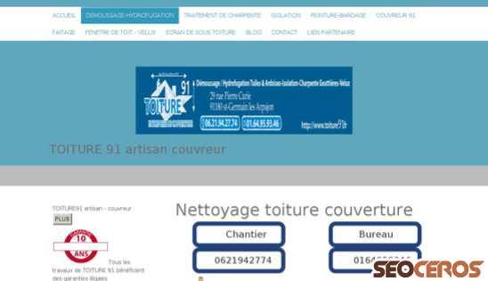 toiture91.fr/demoussage-hydrofugation desktop obraz podglądowy
