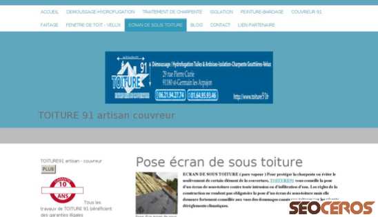 toiture91.fr/ecran-de-sous-toiture desktop förhandsvisning