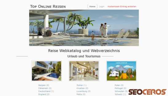 top-online-reisen.de desktop náhled obrázku