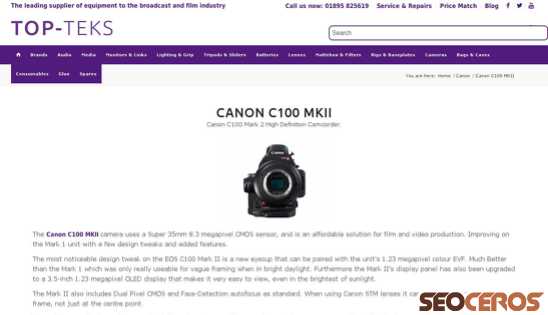 topteks.com/canon/canon-c100-mkii desktop náhľad obrázku