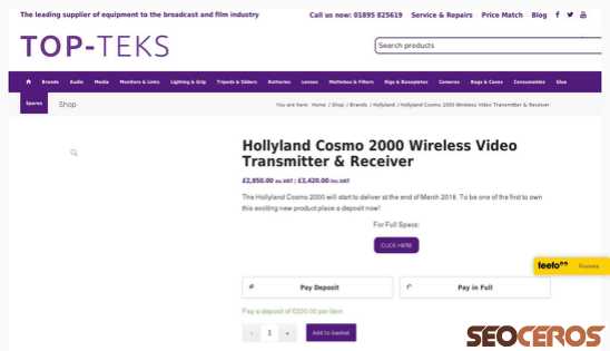 topteks.com/shop/brands/hollyland-cosmo-2000-wireless-video-transmitter-receiver desktop previzualizare