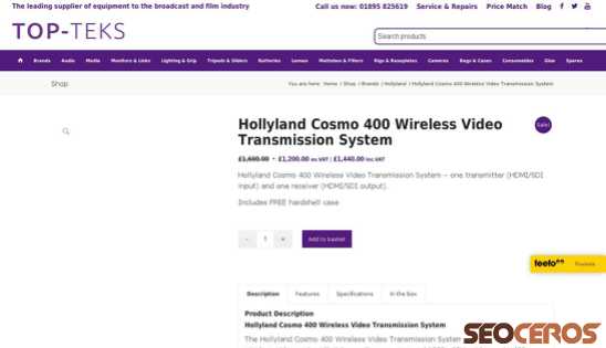 topteks.com/shop/brands/hollyland-cosmo-400-wireless-video-transmission-system desktop प्रीव्यू 