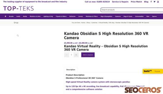 topteks.com/shop/brands/kandao-obsidian-r-high-resolution-360-vr-camera-2 desktop Vorschau