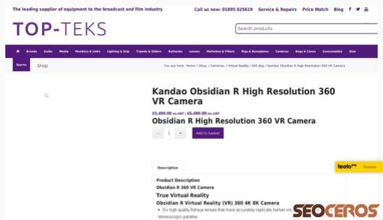 topteks.com/shop/brands/kandao-obsidian-r-high-resolution-360-vr-camera desktop preview