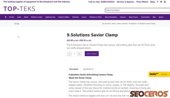 topteks.com/shop/lighting-grip/9-solutions-savior-clamp desktop anteprima