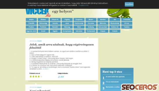 topviccek.hu desktop előnézeti kép