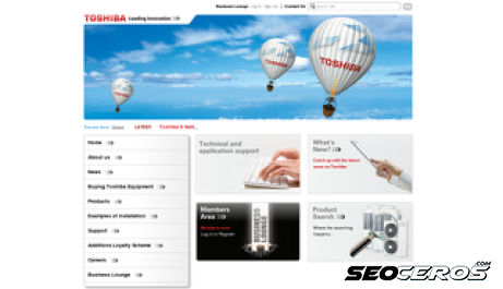 toshiba-aircon.co.uk desktop náhľad obrázku