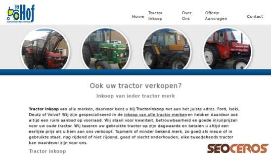 tractorinkoop.net desktop preview